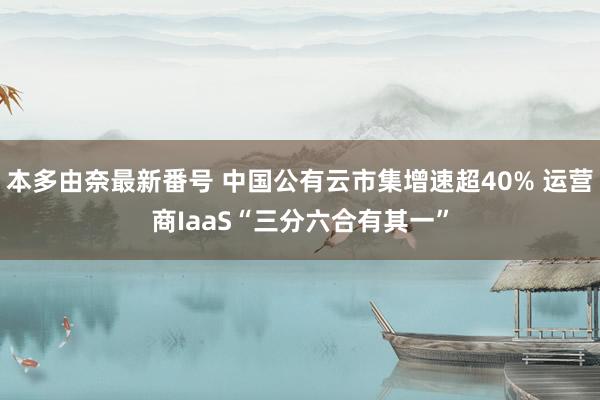 本多由奈最新番号 中国公有云市集增速超40% 运营商IaaS“三分六合有其一”