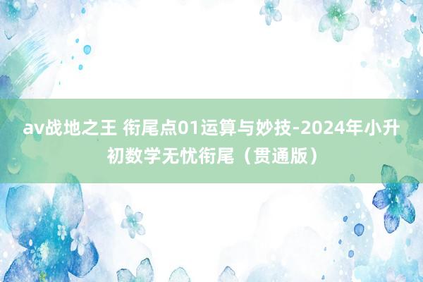 av战地之王 衔尾点01运算与妙技-2024年小升初数学无忧衔尾（贯通版）