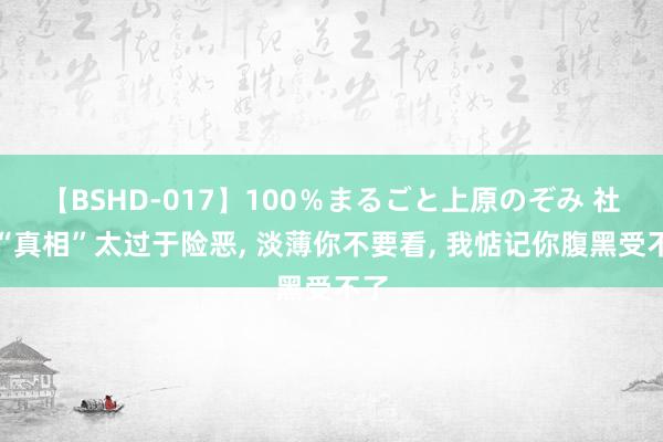 【BSHD-017】100％まるごと上原のぞみ 社会“真相”太过于险恶, 淡薄你不要看, 我惦记你腹黑受不了