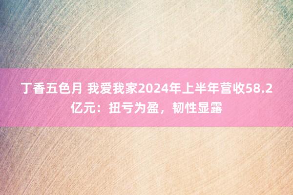 丁香五色月 我爱我家2024年上半年营收58.2亿元：扭亏为盈，韧性显露