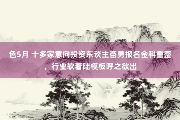 色5月 十多家意向投资东谈主奋勇报名金科重整，行业软着陆模板呼之欲出