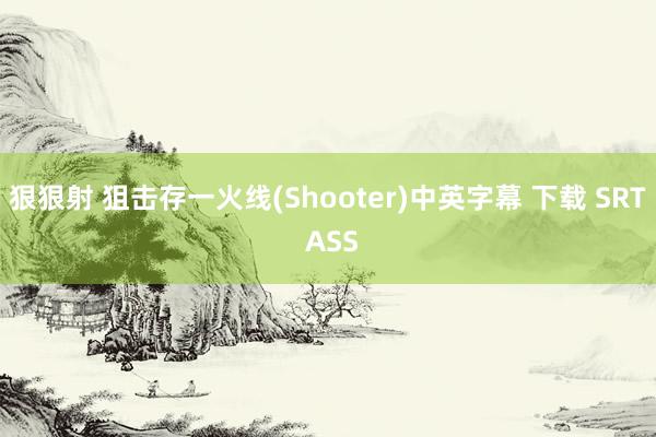 狠狠射 狙击存一火线(Shooter)中英字幕 下载 SRT ASS