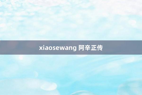 xiaosewang 阿辛正传